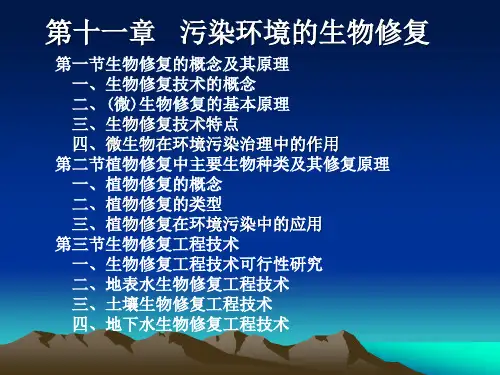 第11章  环境污染的生物修复
