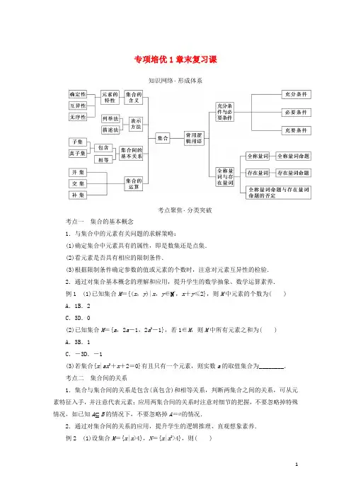 高中数学专项培优1学案新人教A版必修第一册