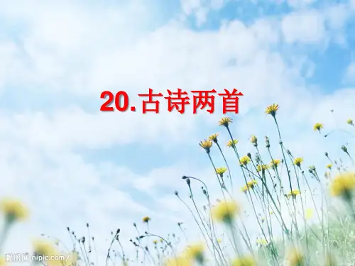 语文S版六年级下册15课古诗三首 (1)