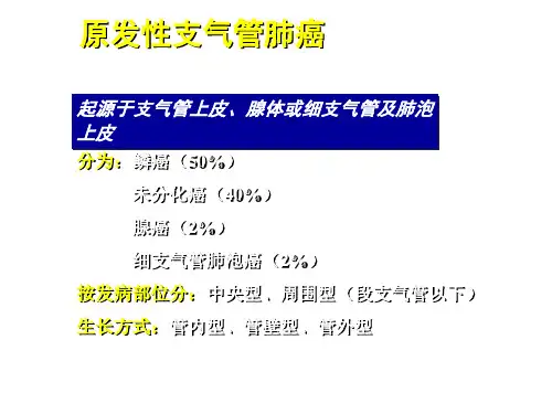 肺癌影像学诊断PPT课件