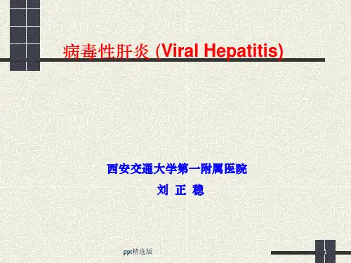 病毒性肝炎教学ppt课件