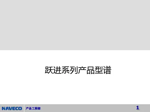 跃进系列产品型谱