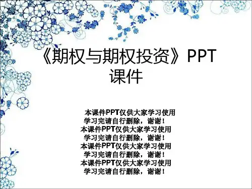 《期权与期权投资》PPT课件