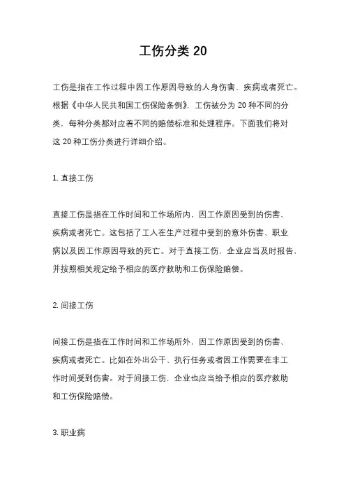 工伤分类20