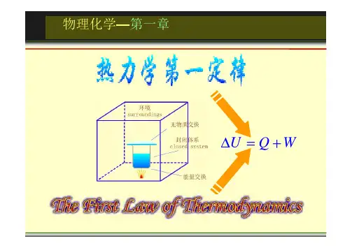物理化学1 热力学第一定律 3