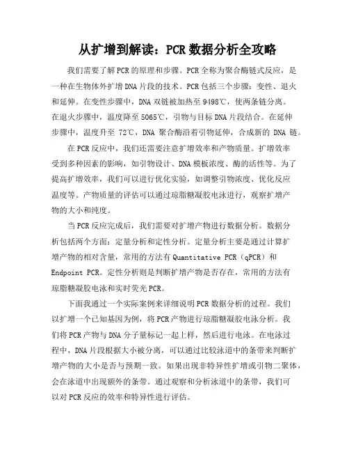 从扩增到解读：PCR数据分析全攻略