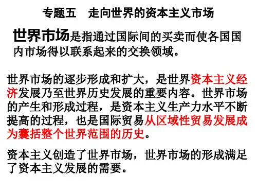 新航路开辟和殖民掠夺与扩张