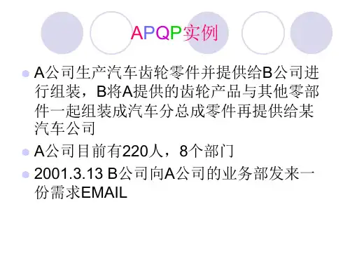 APQP实例