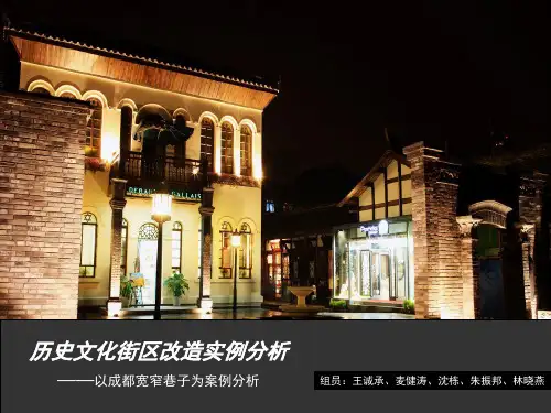 成都宽窄巷子案例分析讲解