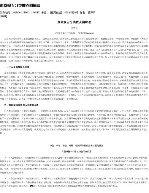 血常规五分类散点图解读