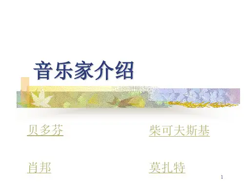 著名音乐家介绍PPT课件