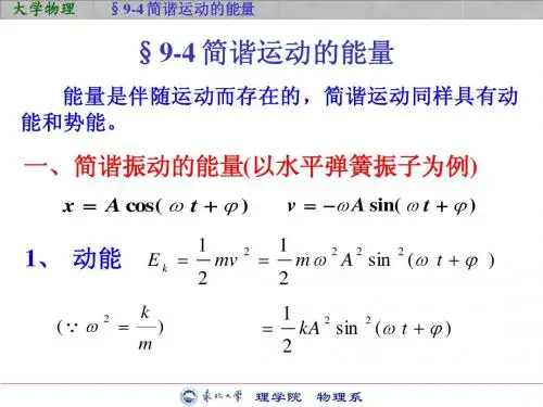 简谐运动能量