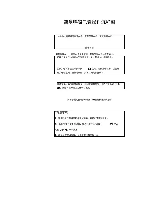 简易呼吸气囊操作流程图