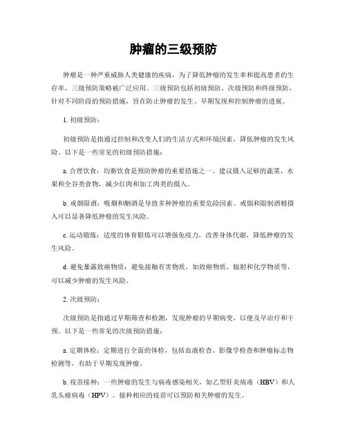 肿瘤的三级预防