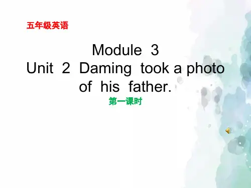 外研版(三起)-英语-五年级上册-Module 3 Unit 2 Daming took a photo of his father.精品课件