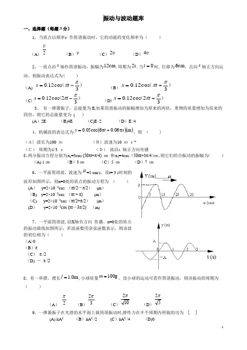 大学物理题库-振动与波动【精选文档】