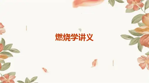《燃烧学讲义》课件