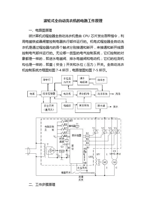 波轮式全自动洗衣机的电路工作原理