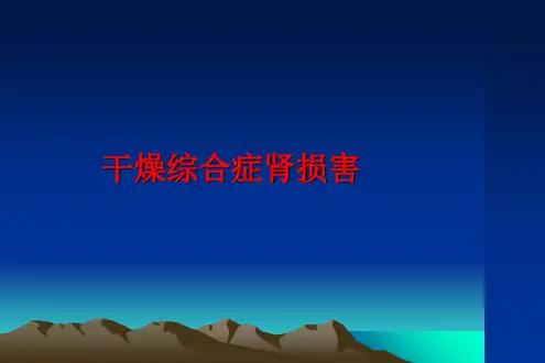 最新干燥综合症肾损害PPT课件