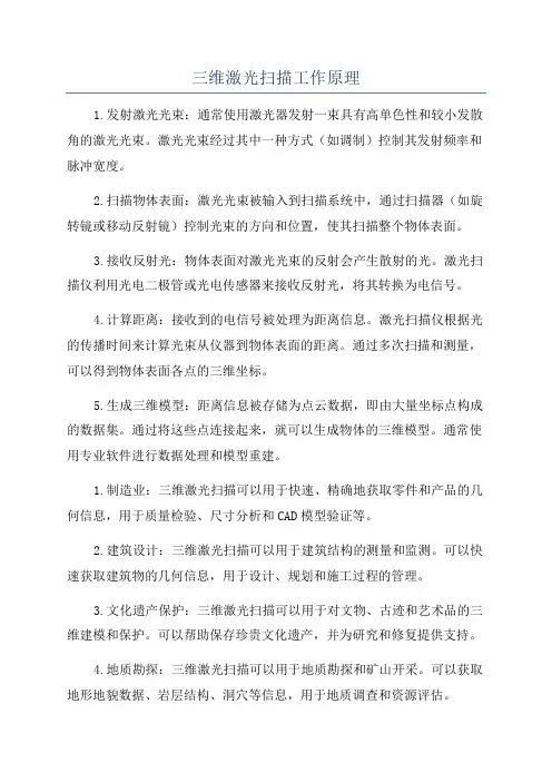 三维激光扫描工作原理