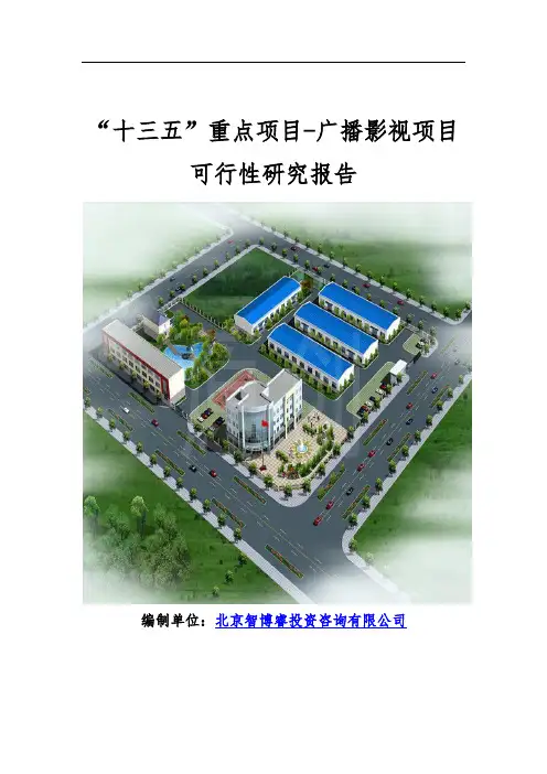 “十三五”重点项目广播影视项目可行性研究报告