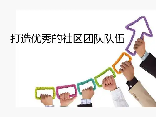 如何打造优秀的社区团队队伍PPT(共 31张)