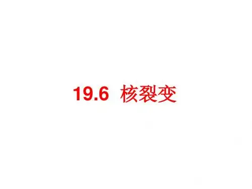 19.6-19.7核裂变核聚变