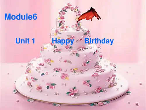 外研版Unit1Happybirthday课件