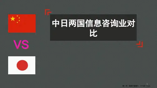 信息咨询中日对比PPT