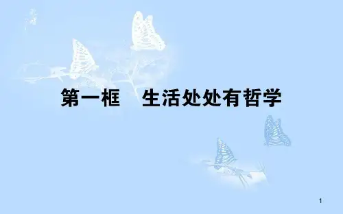 高中政治 1.1.1生活处处有哲学课件 新人教版必修4