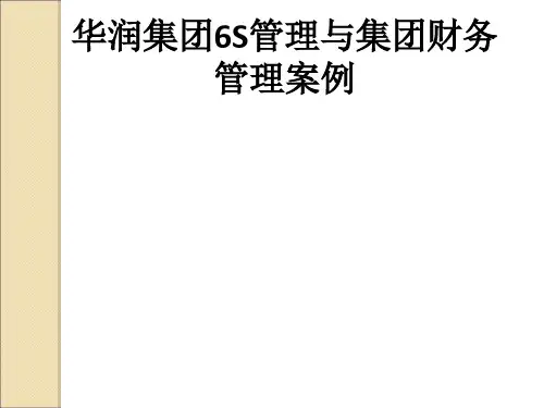 华润集团6S管理与集团财务管理案例ppt课件