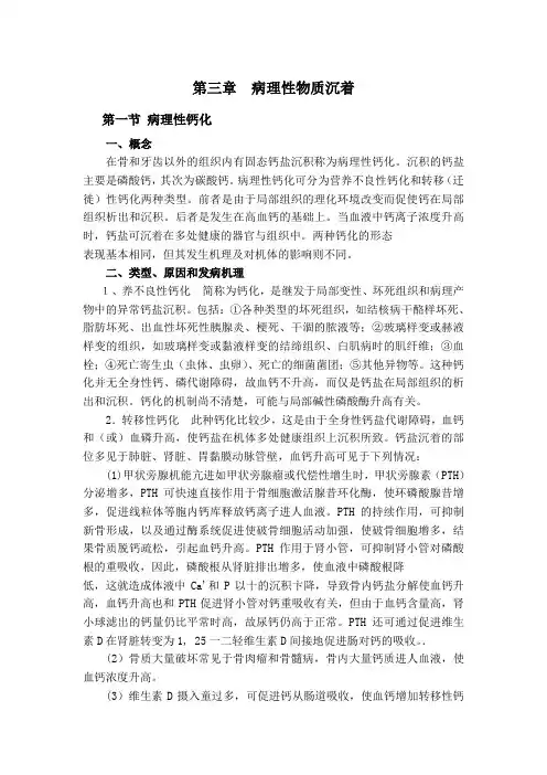 病理性物质沉着