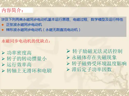 永磁同步电动机原理与分析