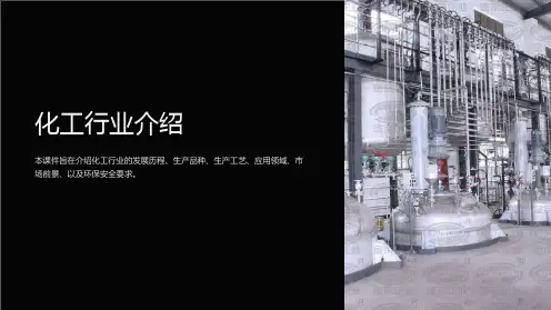 《化工行业介绍》课件