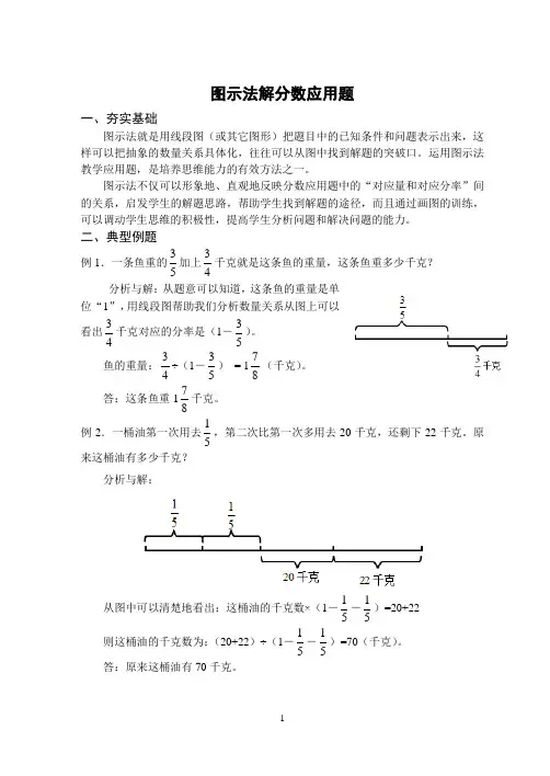 小六培优专题20-分数应用题(图示法)