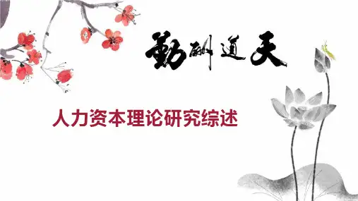 人力资本理论研究综述