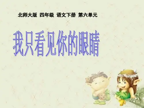 《我只看见你的眼睛》精品 课件 