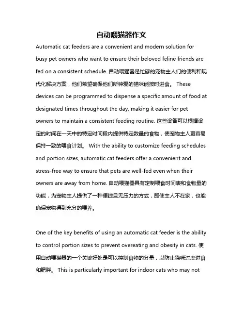 自动喂猫器作文