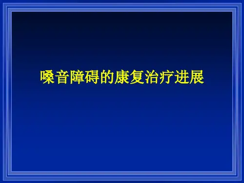 嗓音障碍中文ppt课件