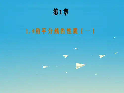 八年级数学下册 14 角的平分线的性质课件1 (新版)湘教版