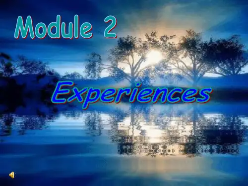外研版英语八年级下册module2experiencesunit1PPT课件