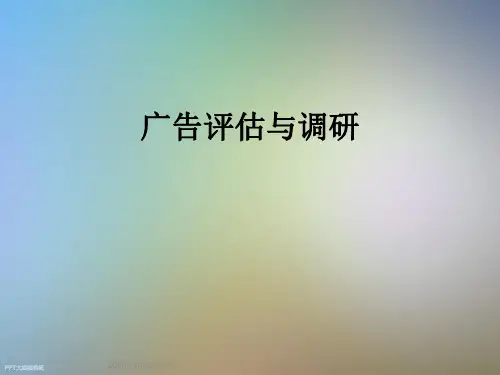 广告评估与调研