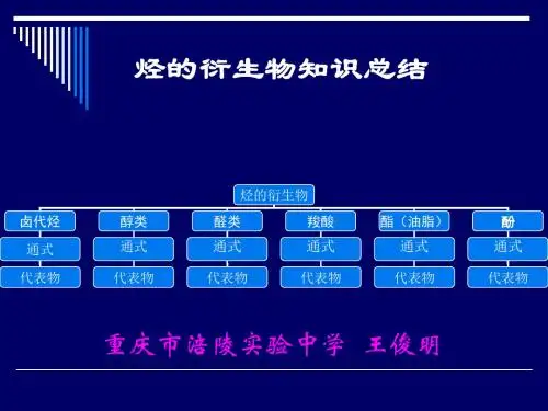 烃的衍生物知识总结2