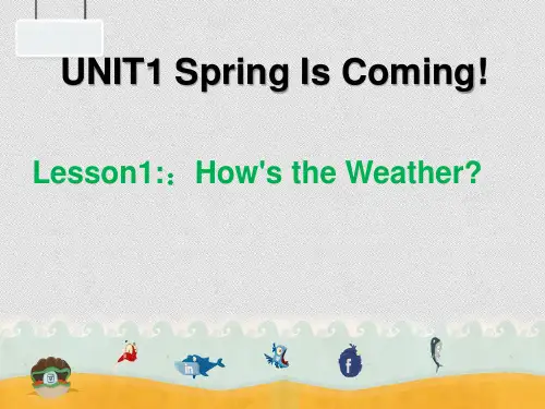 冀教版八年级下册 Lesson 1 How’s the Weather  (共13张ppt)
