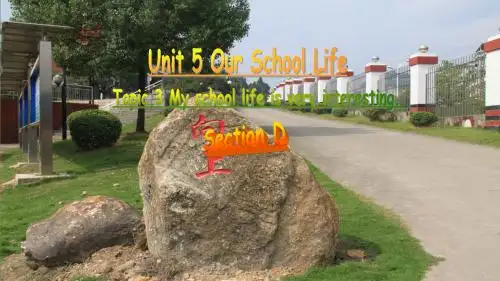 七年级英语下册Unit5OurSchoolLifeTopic3MyschoollifeisveryinterestingSectionD课件(新版)仁爱版