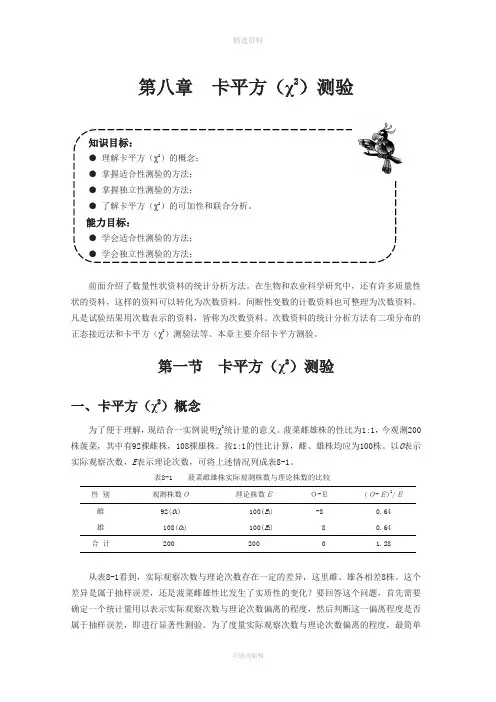 卡平方测验