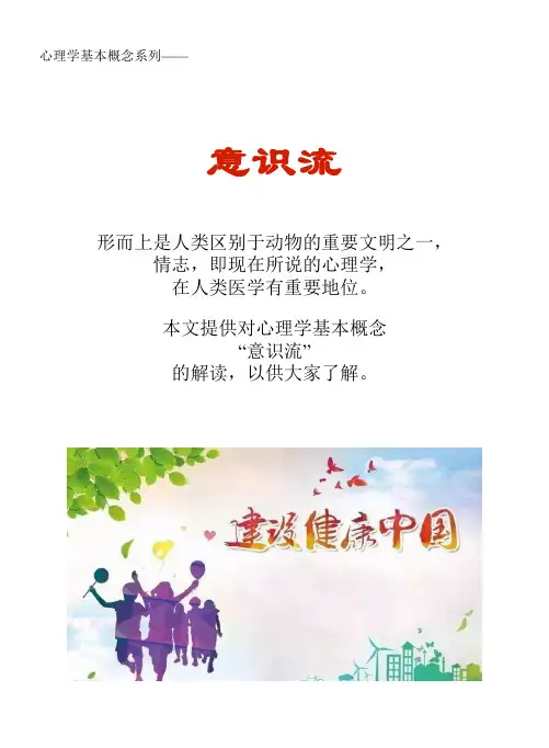心理学基本概念系列文库：意识流