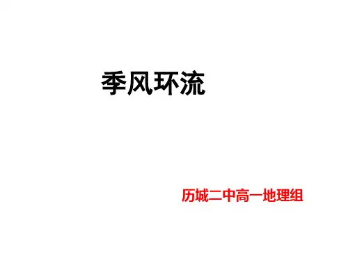 季风环流优秀课件