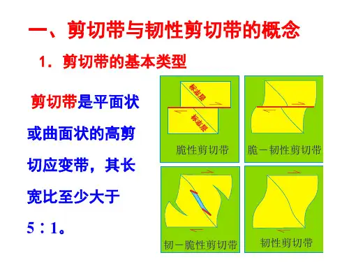 剪切带、韧性剪切带的概念与特点