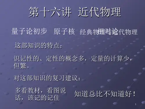 近代物理PPT演示文稿